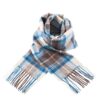 Stewart Blue Muted Lambswool Scarf