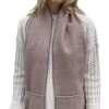 Lined Pocket Scarf - Pink Herringbone - Image 2