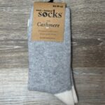 Cashmere & Wool Blend Heal Toe- Light Grey