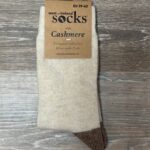 Cashmere & Wool Blend Heal Toe- Cream