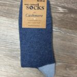 Cashmere & Wool Blend Heal Toe- Denim